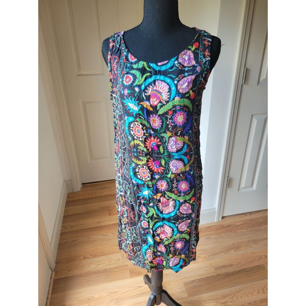 Apropos Nomadic Traders Vibrant Floral Sheath Dress Size S